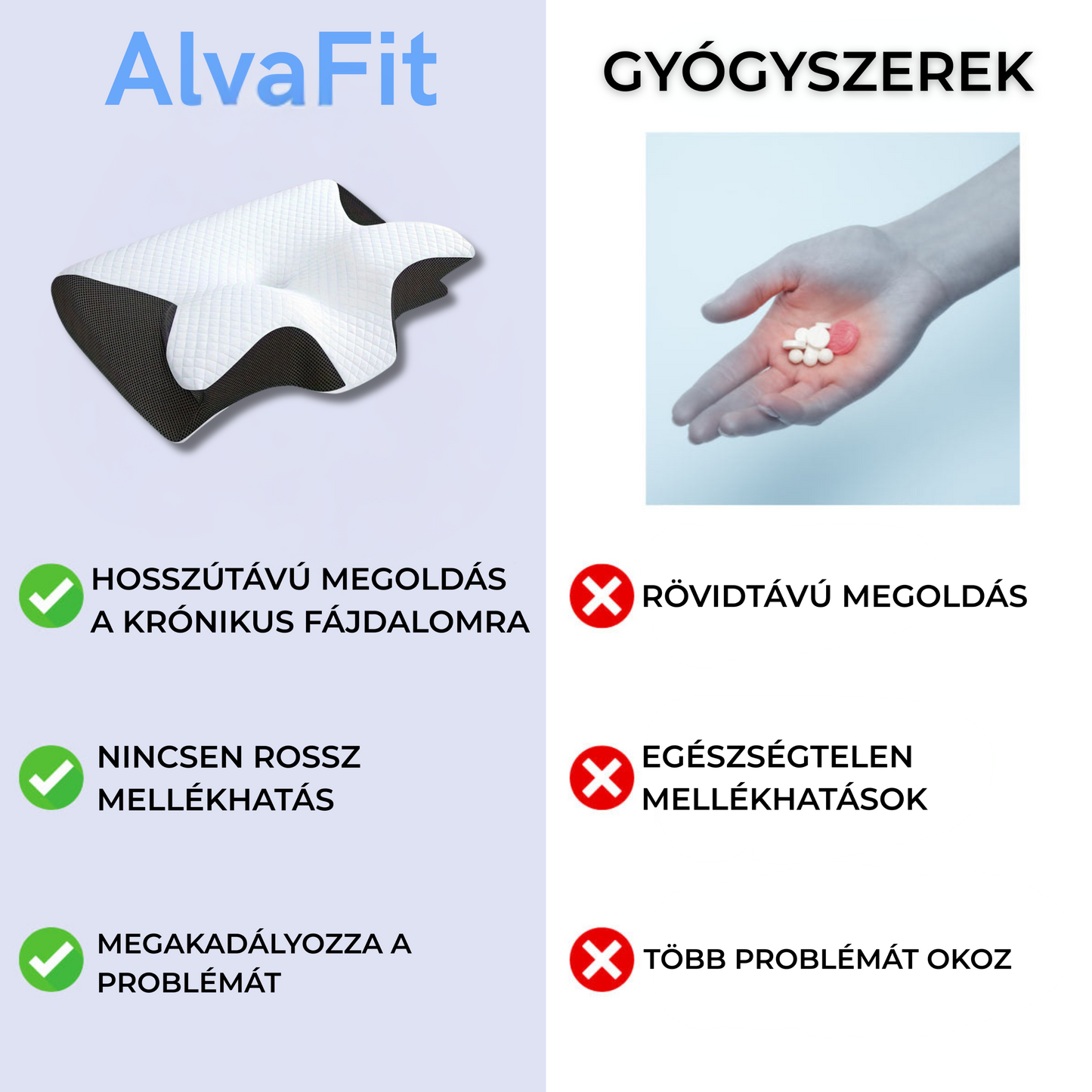 Ergonomikus Gyógypárna