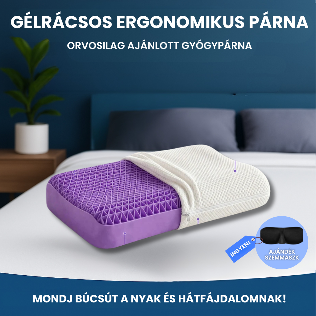 Gélrácsos Ergonomikus Párna