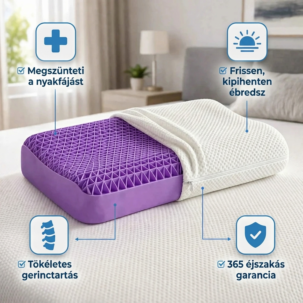 Gélrácsos Ergonomikus Párna